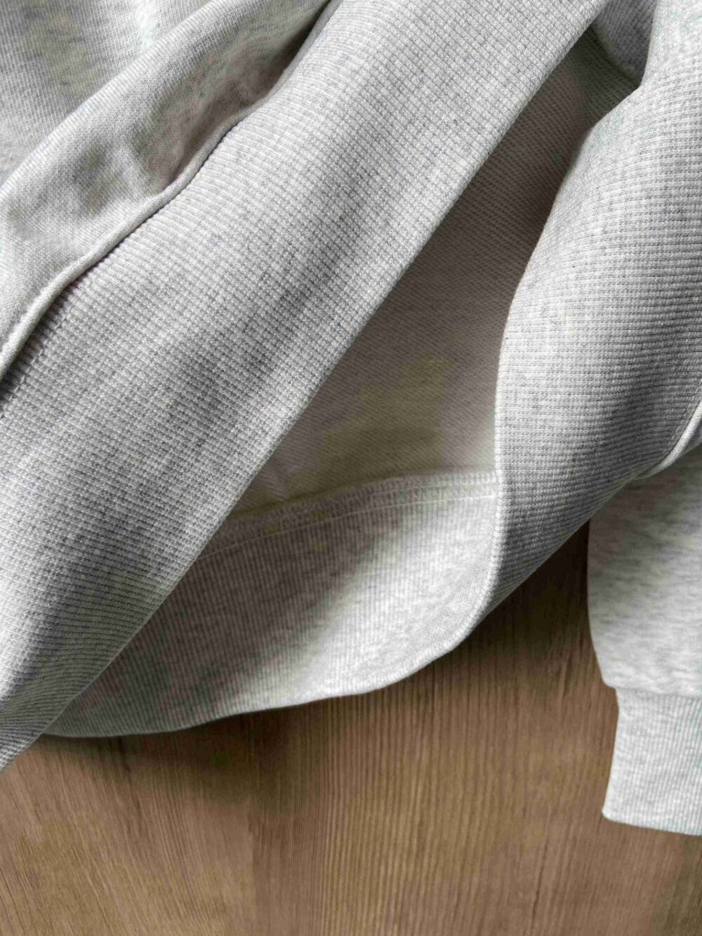 PARKE Gray Mock Neck Pullover Sweatshirt Bold Back Graphic Logo - Picture 7 of 7